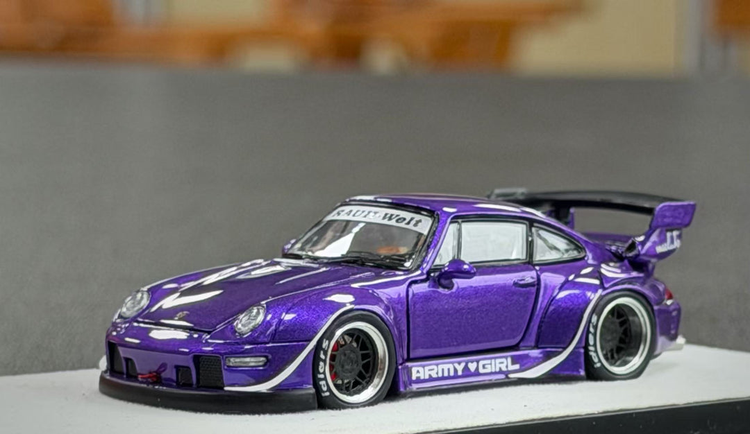 [Preorder] PGM 1:64 Porsche RWB 993 Metallic Purple (2 Versions) PGM-640314