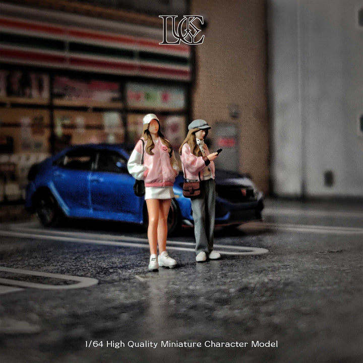 [Preorder] Lucky Studio 1:64 Girl In Pink Coat Duo LK2026011301