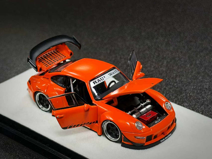 [Preorder] PGM 1:64 Porsche RWB 993 Thermal Orange PGM-640315 (2 Versions)