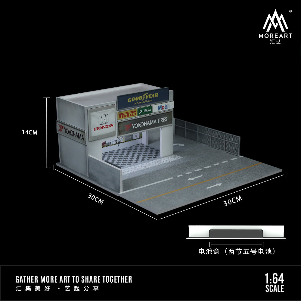 [Preorder] MoreArt 1:64 Car Modification Shop LOT SCENE