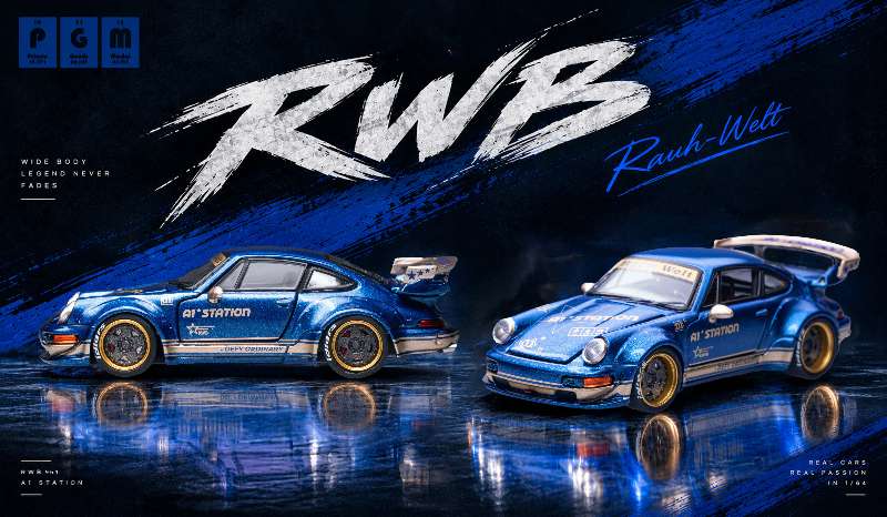 [Preorder] PGM 1:64 PORSCHE RWB964｜A1 STATION Livery Foshan Exhibition Exclusive