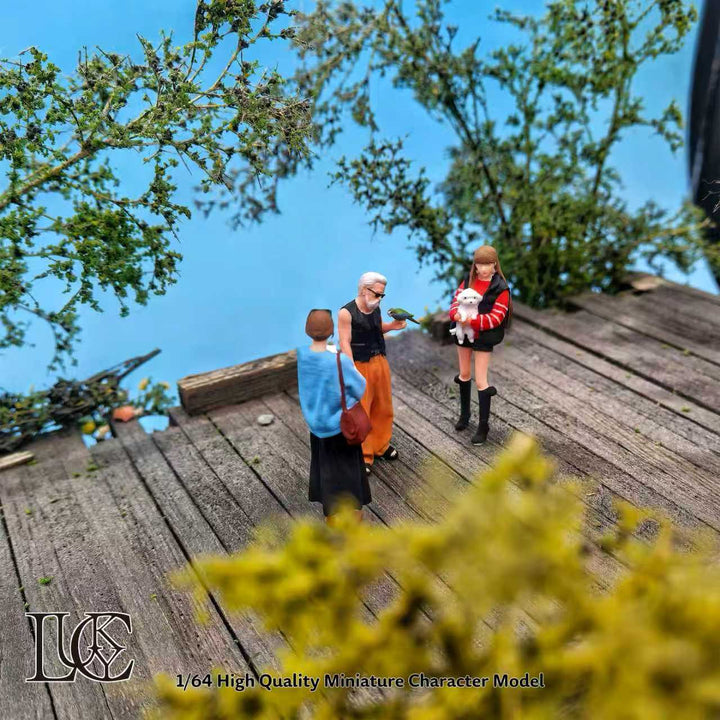 [Preorder] Lucky Studio 1:64 Cat Dog and Bird Pet Set LK2026032504