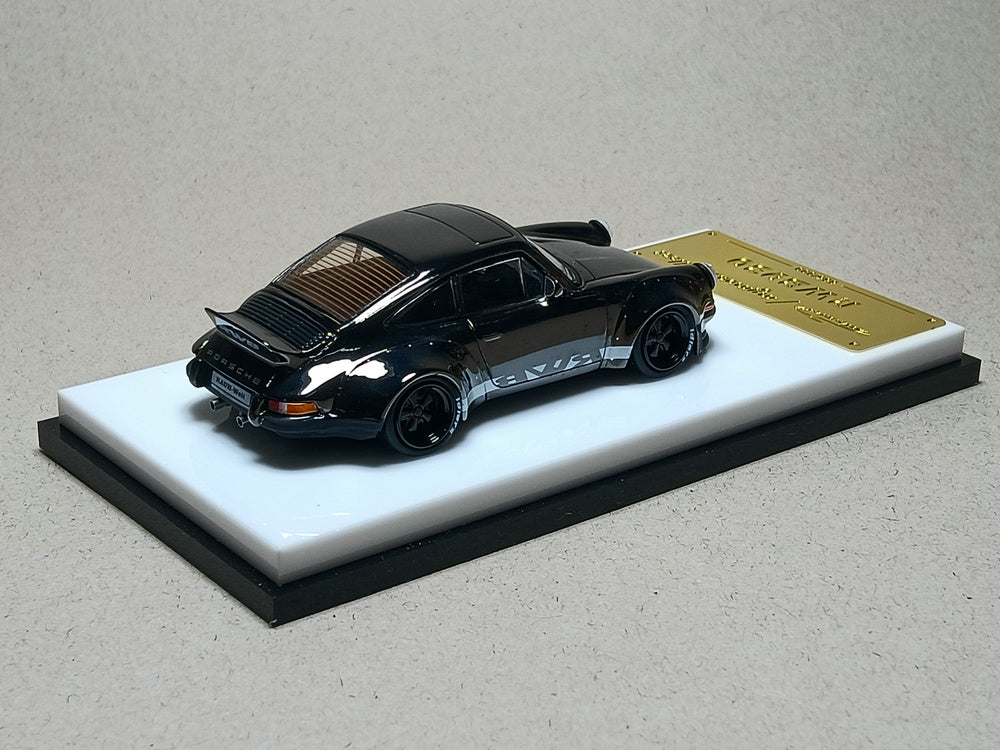 Model Collect 1:64 Porsche Rauh-Welt RWB930 Ducktail Chrome Gunmetal Black