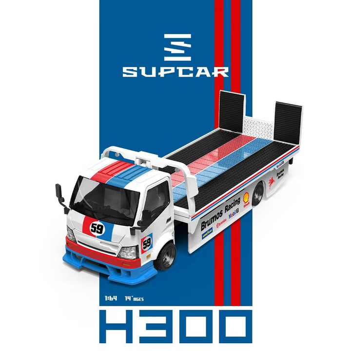 [Preorder] SUPCAR 1:64 H300 Red &amp; Blue Livery SC647243