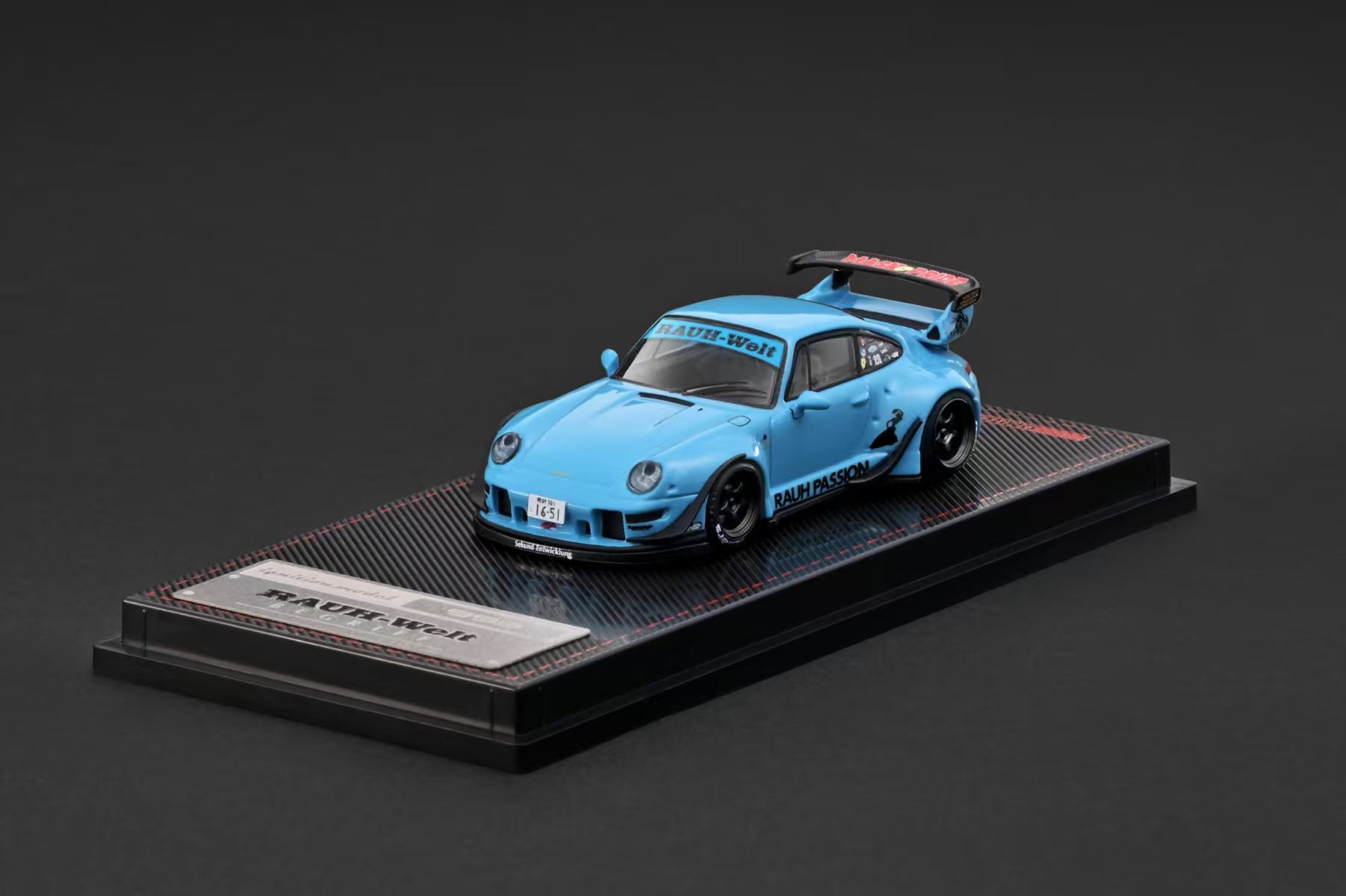 Preorder] Ignition Model 1:64 Porsche RWB 993 Light Blue IG4211