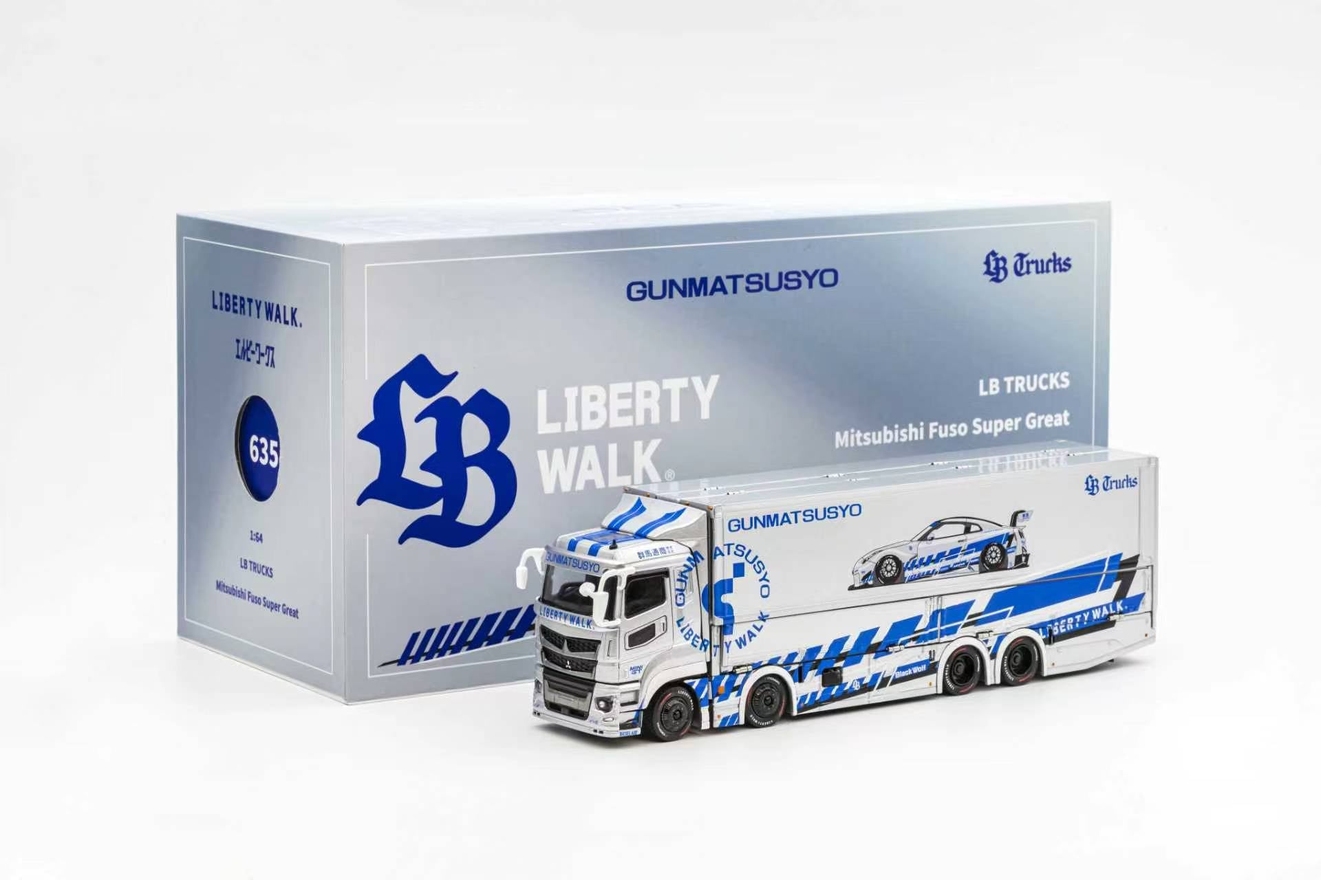 Preorder] GCD 1:64 LB TRUCKS Mitsubishi Fuso Super Great SILVER