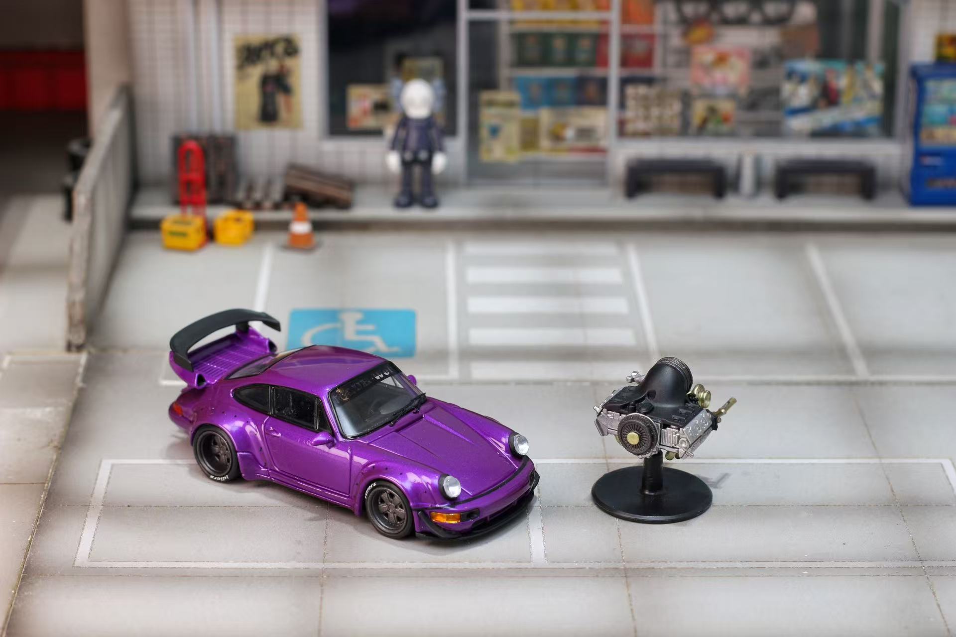 Preorder] Street Weapon 1:64 RWB 964 Metallic Violet – Horizon Diecast