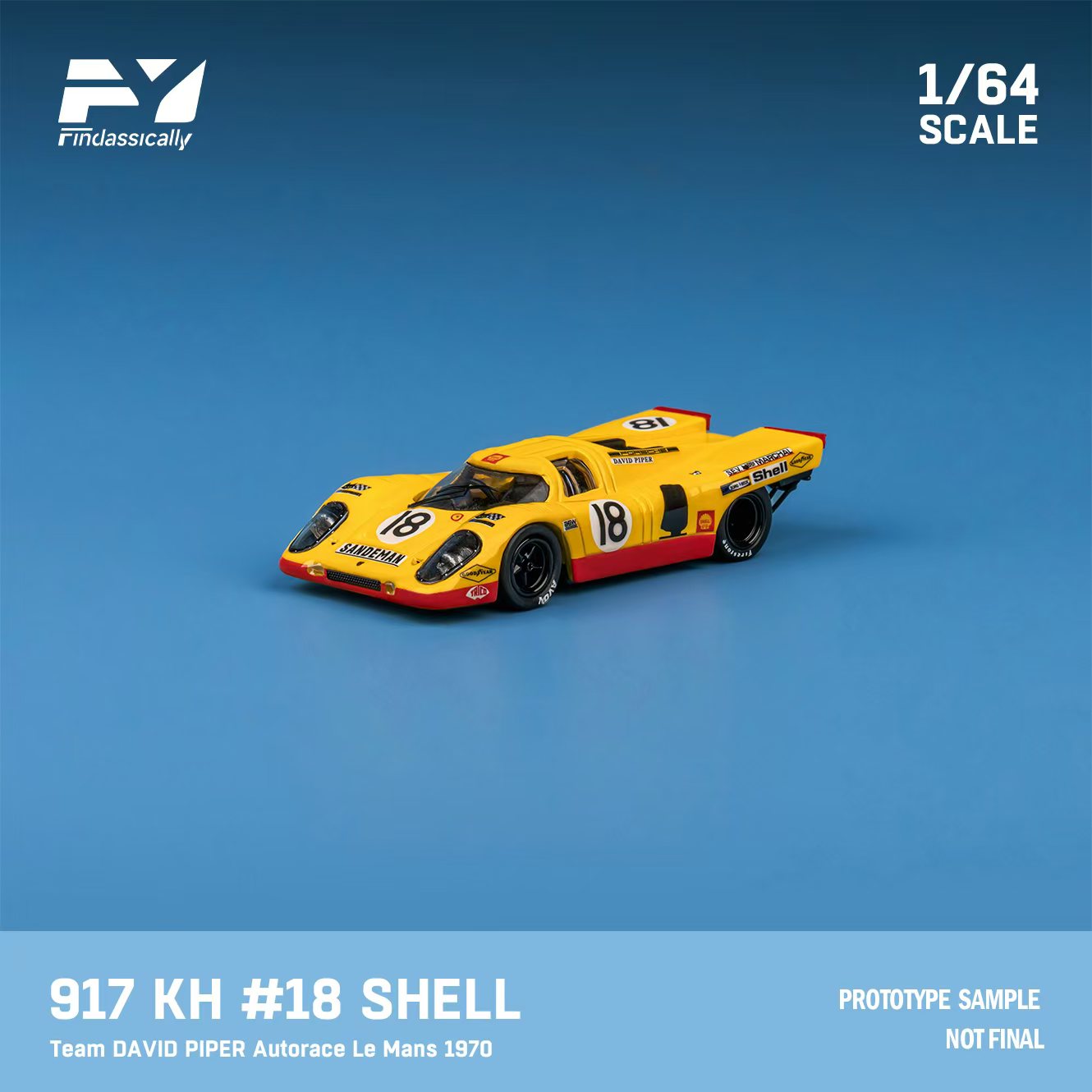 Findclassically 1:64 Porsche 917K Shell (2 Versions) – Horizon Diecast