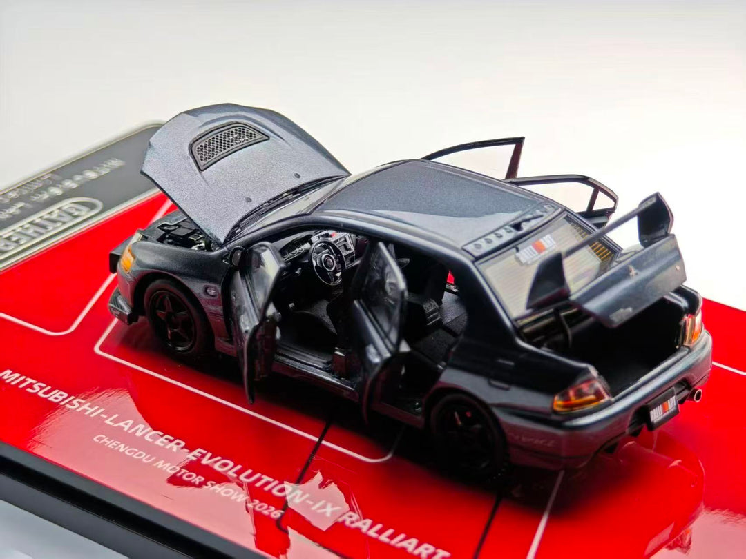 [Preorder] GatherJoy 1:43 Mitsubishi Lancer Evolution Ⅸ RALLIART Metallic Gun Grey