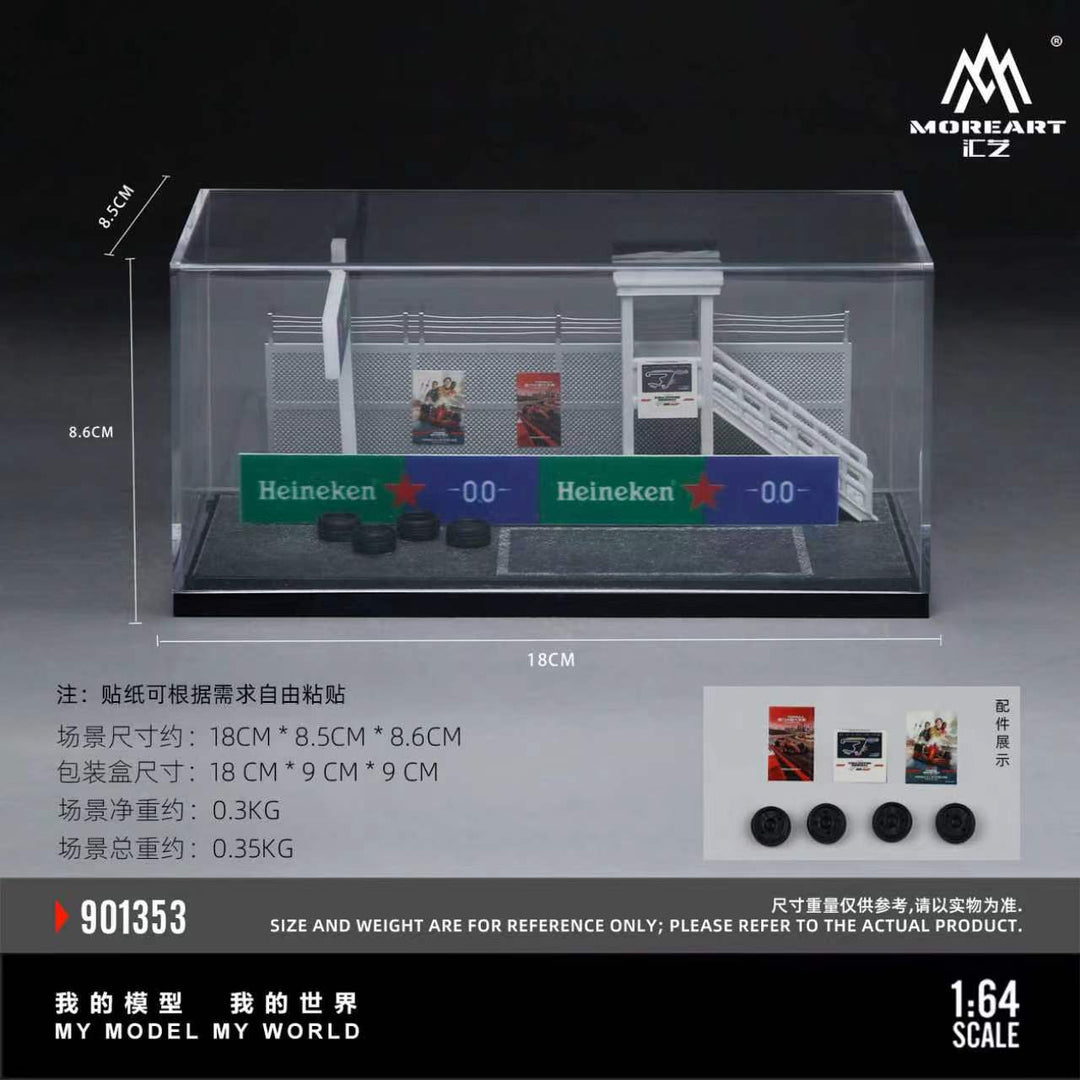 [Preorder] MoreArt 1:64 SCENE OF THE PIT AREA IN A CAR RACING EVENT MO901353
