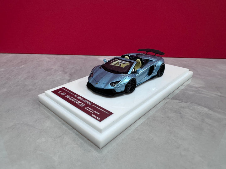 G Model 1:64 LB WORKS Lamborghini Aventador Roadster (6 Colours)