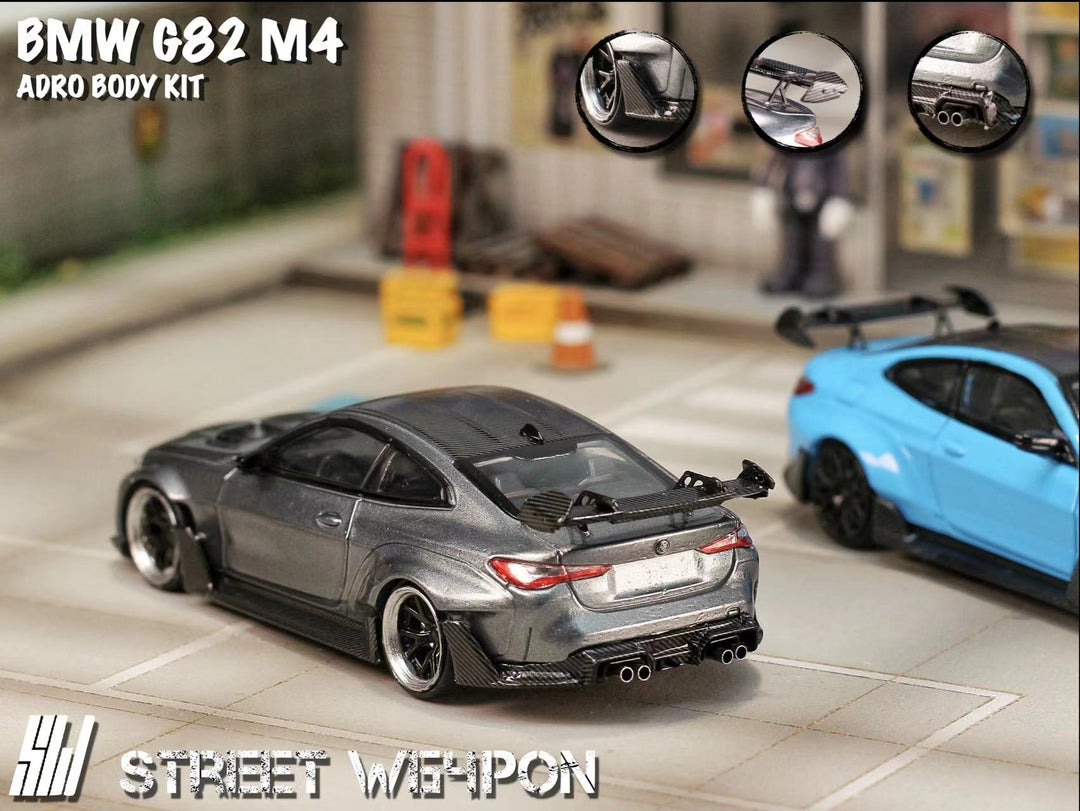 [Preorder] Street Weapon 1:64 BMW G82 M4 ADRO BODY KIT Widebody (2 Colours)