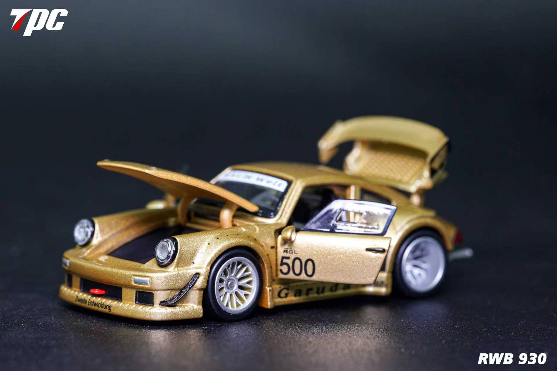 Preorder] TPC 1:64 RWB 930 Gold – Horizon Diecast