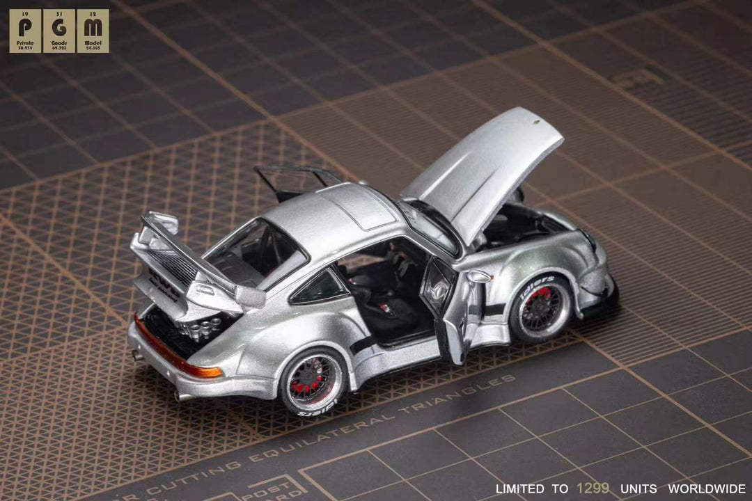 [Preorder] PGM 1:64 Porsche RWB 930 Silver Chengdu International Auto Show Exclusive