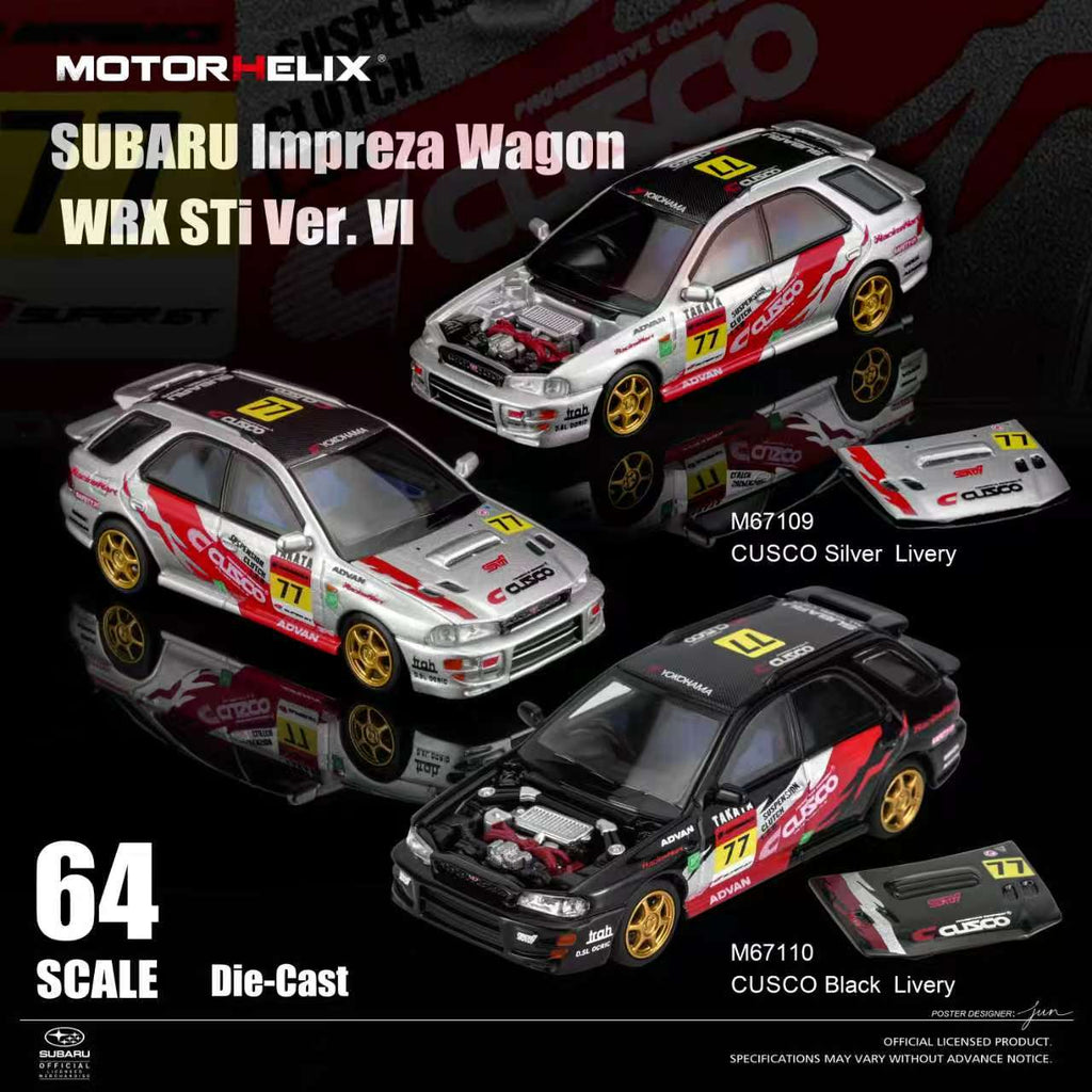 Preorder] MOTORHELIX 1:64 Subaru lmpreza Wagon WRX STi Version VI