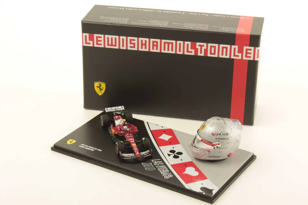 [Preorder] Looksmart 1:43 Scuderia HP Ferrari F1 Team SF-25 Car model with Helmet set (2 Versions) LSSET01-2025/LSSET02-2025