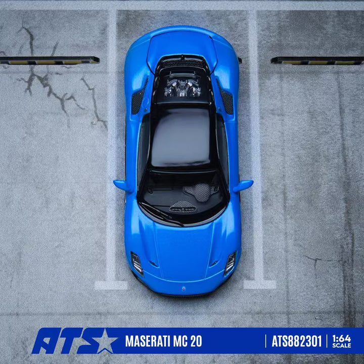 [Preorder] ATS Model 1:64 Maserati MC20 Blue ATS882301