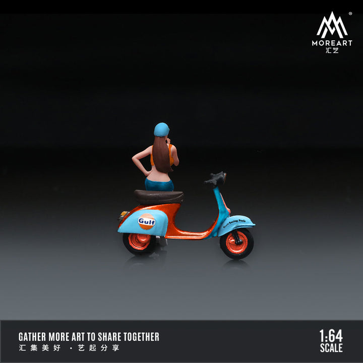 [Preorder] MoreArt 1:64 Gulf Pedal Motocycle Doll