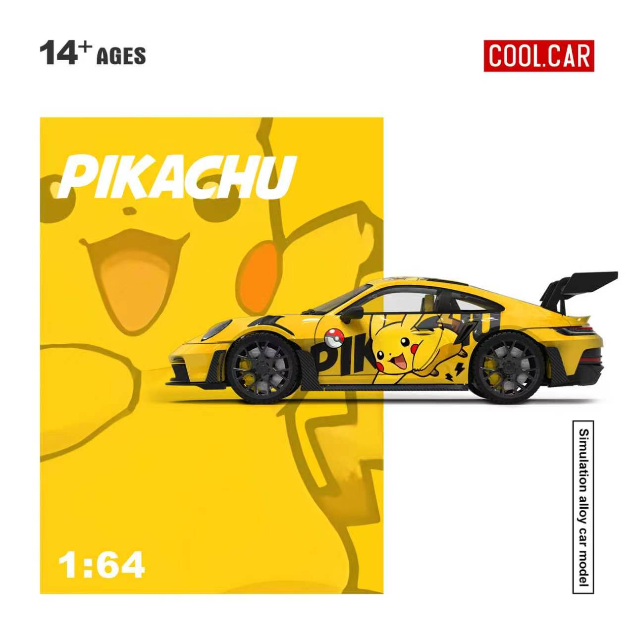 Preorder] Cool Car 1:64 992 GT3 RS Pikachu Livery CC644651