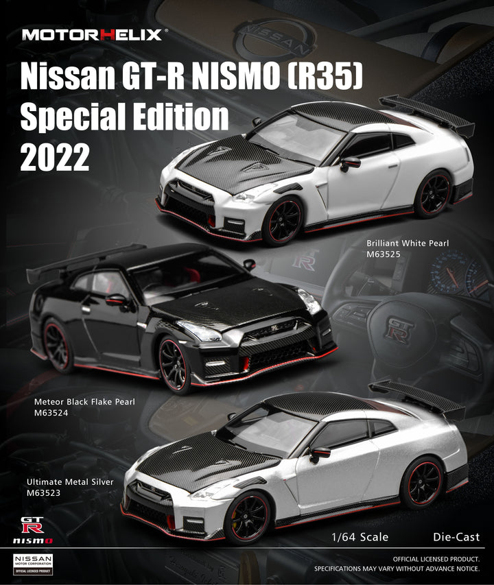 [Preorder] MOTORHELIX 1:64 Nissan GT-R NISMO (R35) Special Edition 2022 (3 Colours)