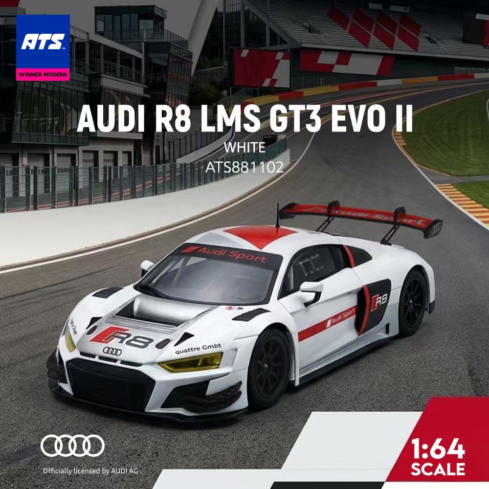 [Preorder] ATS Model 1:64 Audi R8 LMS GT3 EVO II (2 Colours) ATS881102/ATS881104