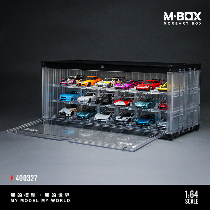 [Preorder] MBOX x PITBOX 1:64 TRANSPARENT THREE-DIMENSIONALPARKING RACK SCENE MB400327