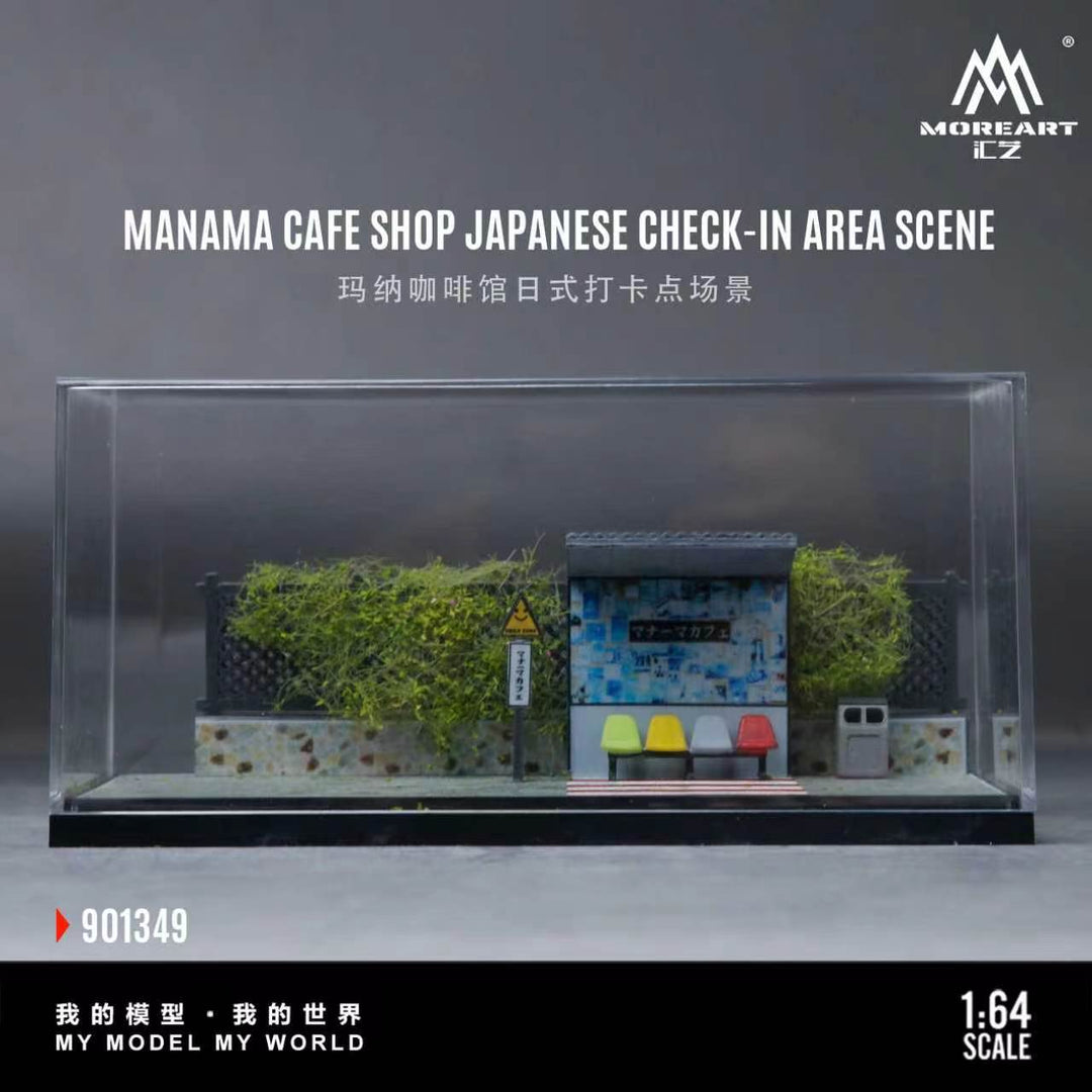 [Preorder] MoreArt 1:64 MANAMA CAFE SHOP JAPANESE CHECK-IN AREA SCENE MO901349