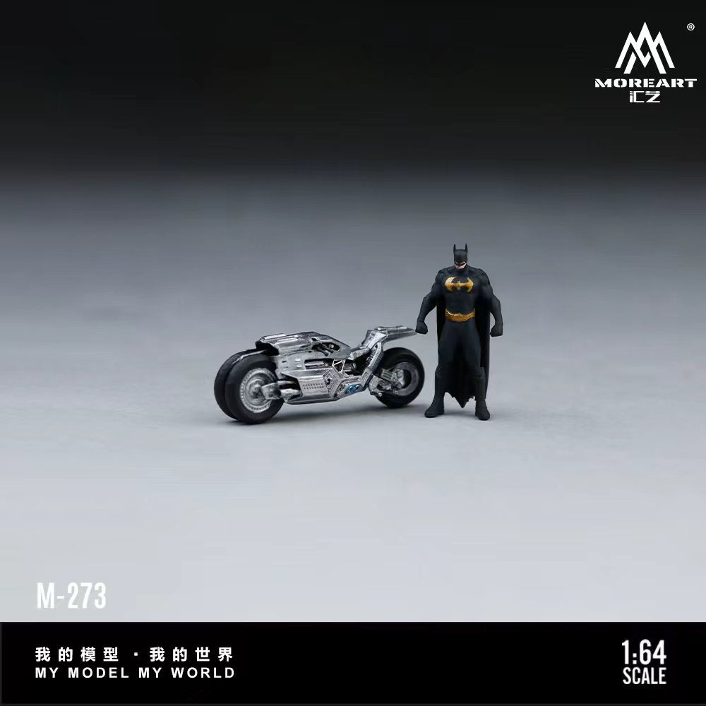 [Preorder] MoreArt 1:64 DARK KNIGHT MOTORCYCLE FIGURE SET MO222273