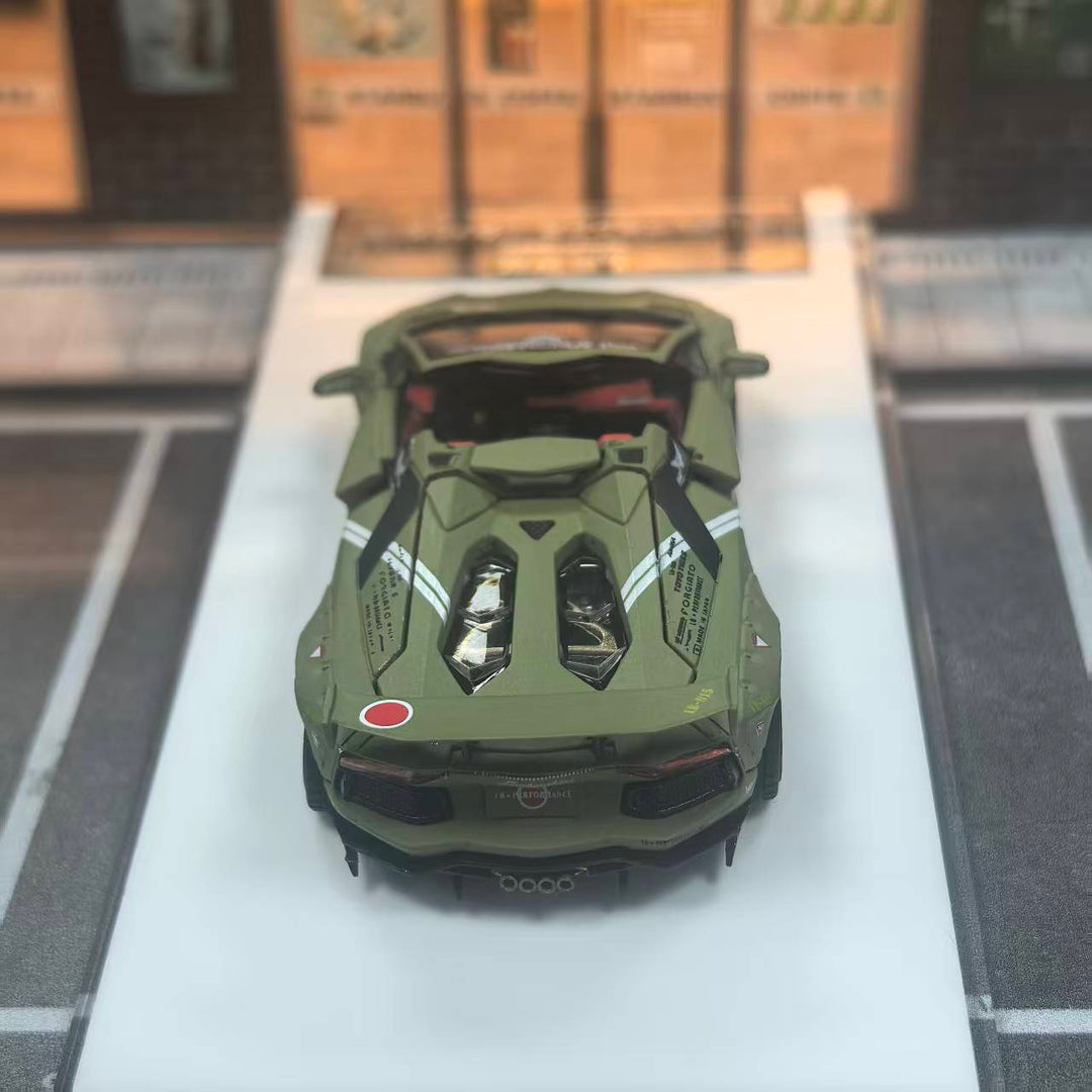 [Preorder] Autophile 1:64 Lamborghini LP700-4 Roadster LBWK Wide-Body Modified Military Green