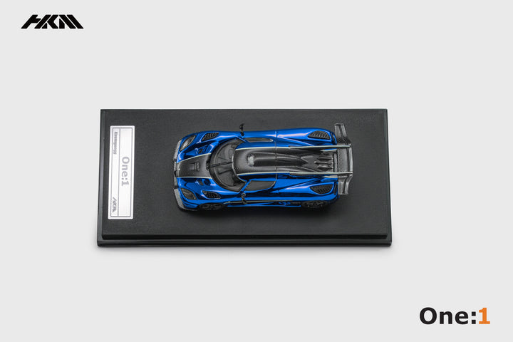 [Preorder] HKM 1:64 Koenigsegg Agera One1 - Chrome Blue