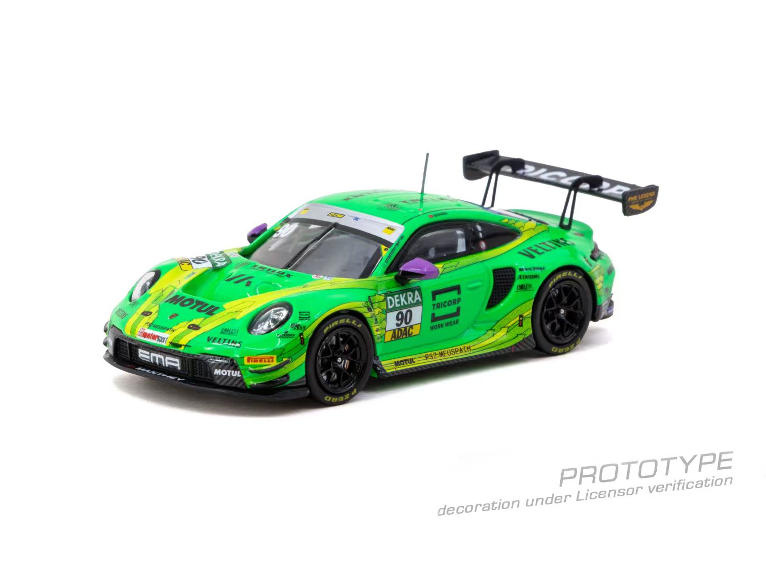 1/64 DWM ポルシェ 911 GT3R 緑恐竜 ミニカー 限定 Preorder] Tarmac Works 1:64 Porsche 911 GT3 R DTM Champion 2025