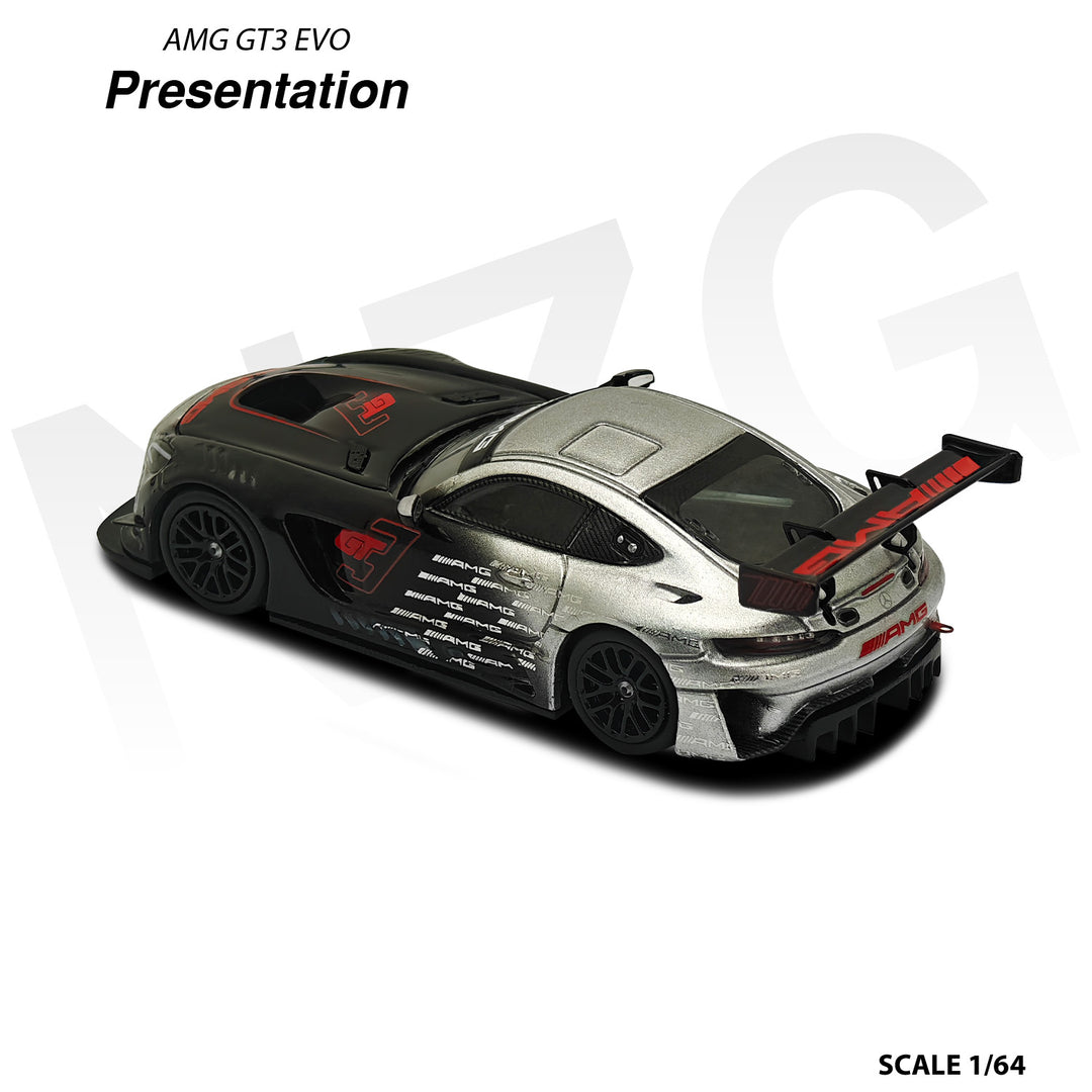 [Preorder] KILO works 1:64 Mercedes AMG GT3 EVO II Presentation black 114600005