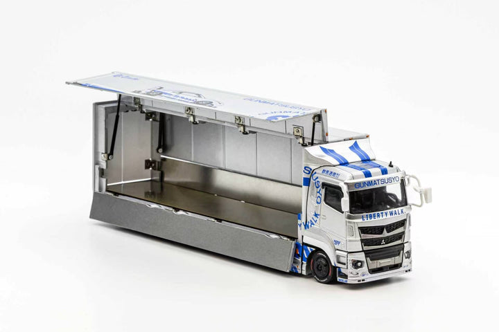 [Preorder] GCD 1:64 LB TRUCKS Mitsubishi Fuso Super Great SILVER TAS Version KS-073-635