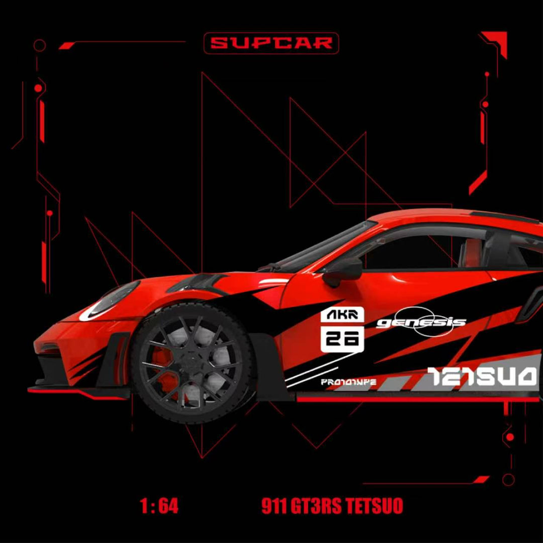 [Preorder] SUPCAR 1:64 Porsche 911 GT3 RS Akira Chrimson TETSUO SC644650