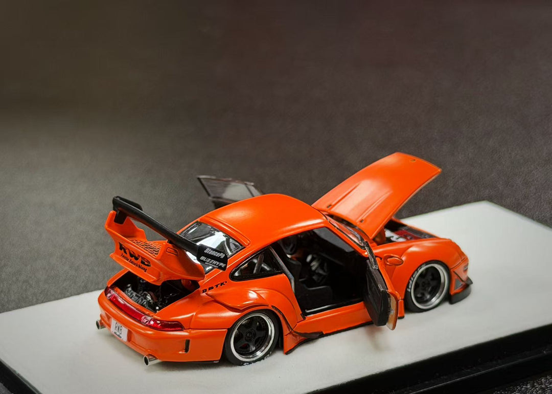 [Preorder] PGM 1:64 Porsche RWB 993 Thermal Orange PGM-640315 (2 Versions)