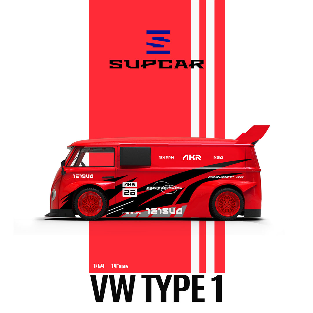 [Preorder] SUPCAR 1:64 Volkswagen T1 Trailer Version SC642961-2