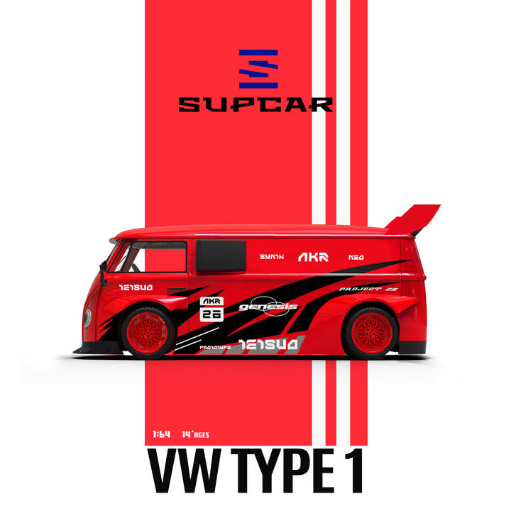[Preorder] SUPCAR 1:64 Volkswagen T1 Trailer Version SC642961-2