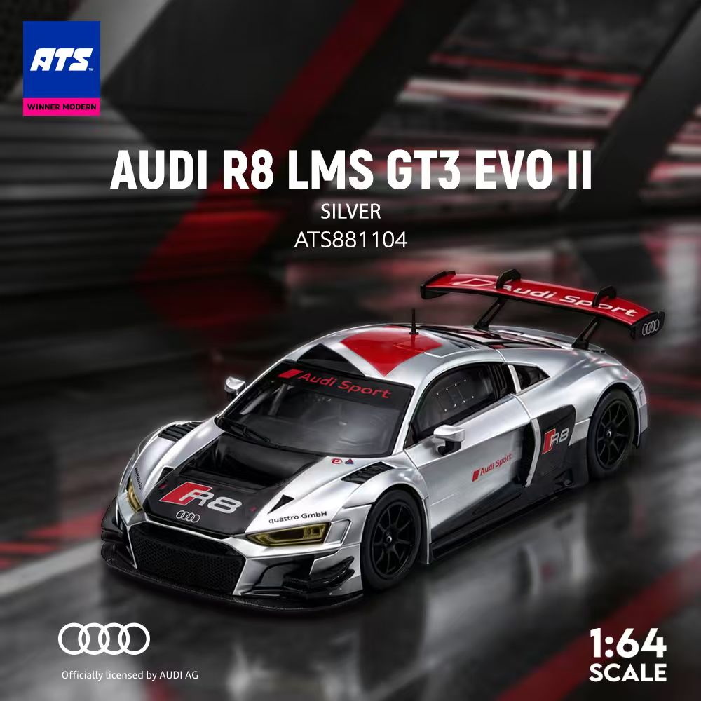[Preorder] ATS Model 1:64 Audi R8 LMS GT3 EVO II (2 Colours) ATS881102/ATS881104