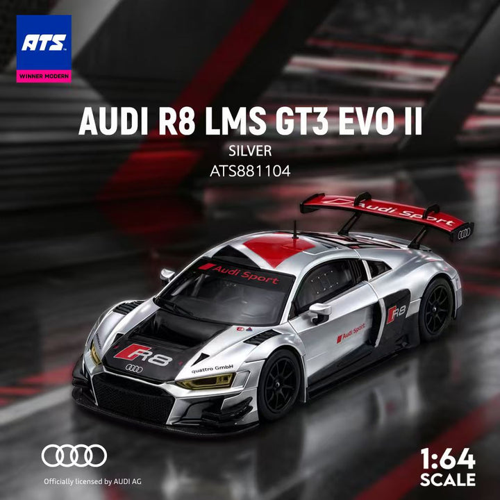 [Preorder] ATS Model 1:64 Audi R8 LMS GT3 EVO II (2 Colours) ATS881102/ATS881104