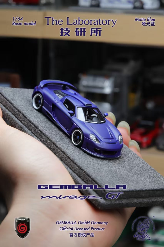 The Laboratory 1:64 Gemballa Mirage GT Matte Dark Blue – Horizon