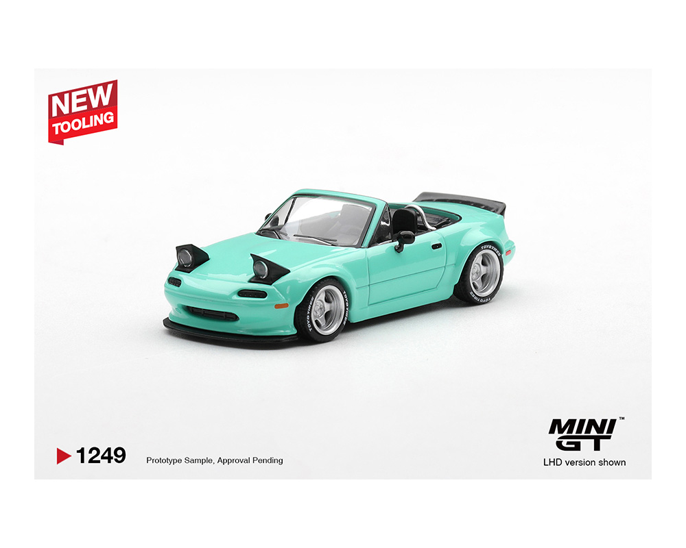 Preorder] Mini GT 1:64 Mazda MX-5 (NA) Pandem – Mint Green