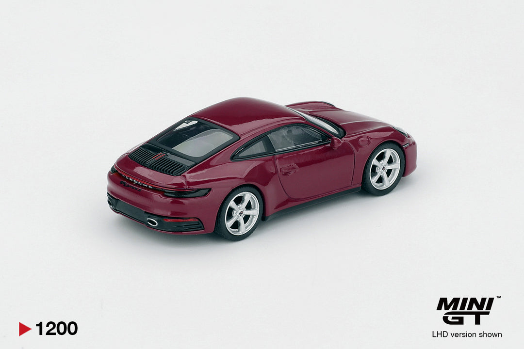 [Preorder] MINIGT 1:64 Porsche 911 (992.1) Rubystone Red Set MGTS0021