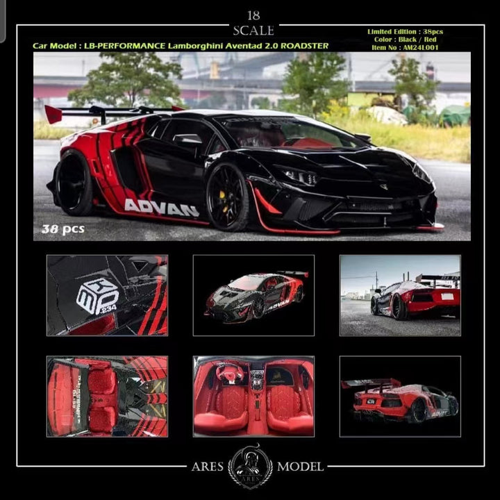 [Preorder] ARES Model 1:18 LB-PERFORMANCE Lamborghini Aventador 2.0 ROADSTER AM24L001