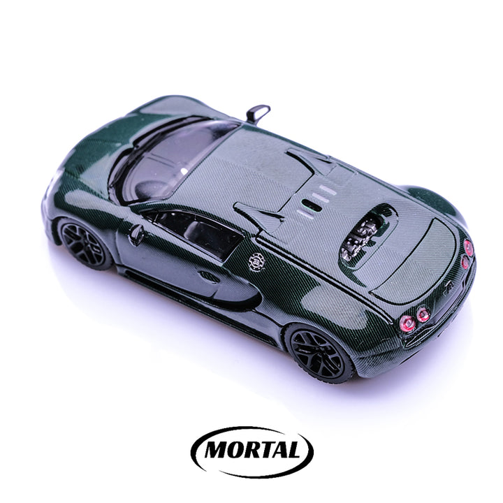 [Preorder] Mortal 1:64 Bugatti Veyron - Green Carbon