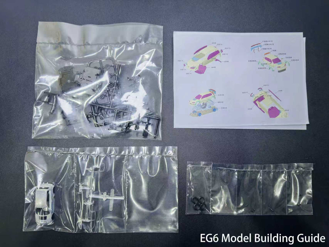Elite Collectibles 1:64 EG6 Modified Original color and unpainted parts kit