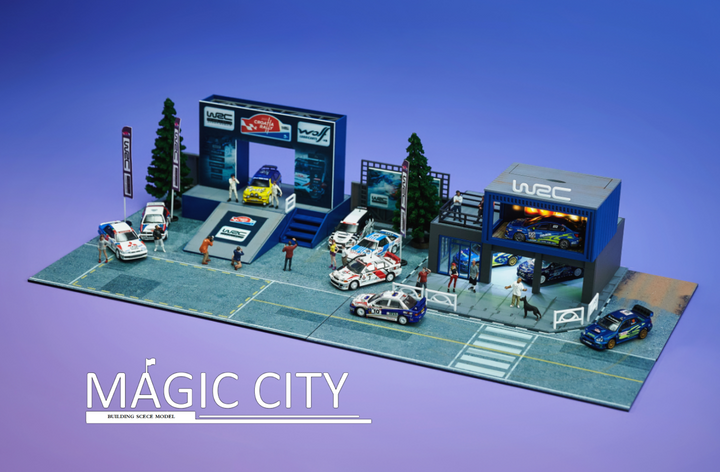 [Preorder] Magic City 1:64 Diorama WRC World Rally Championship Garage Scene