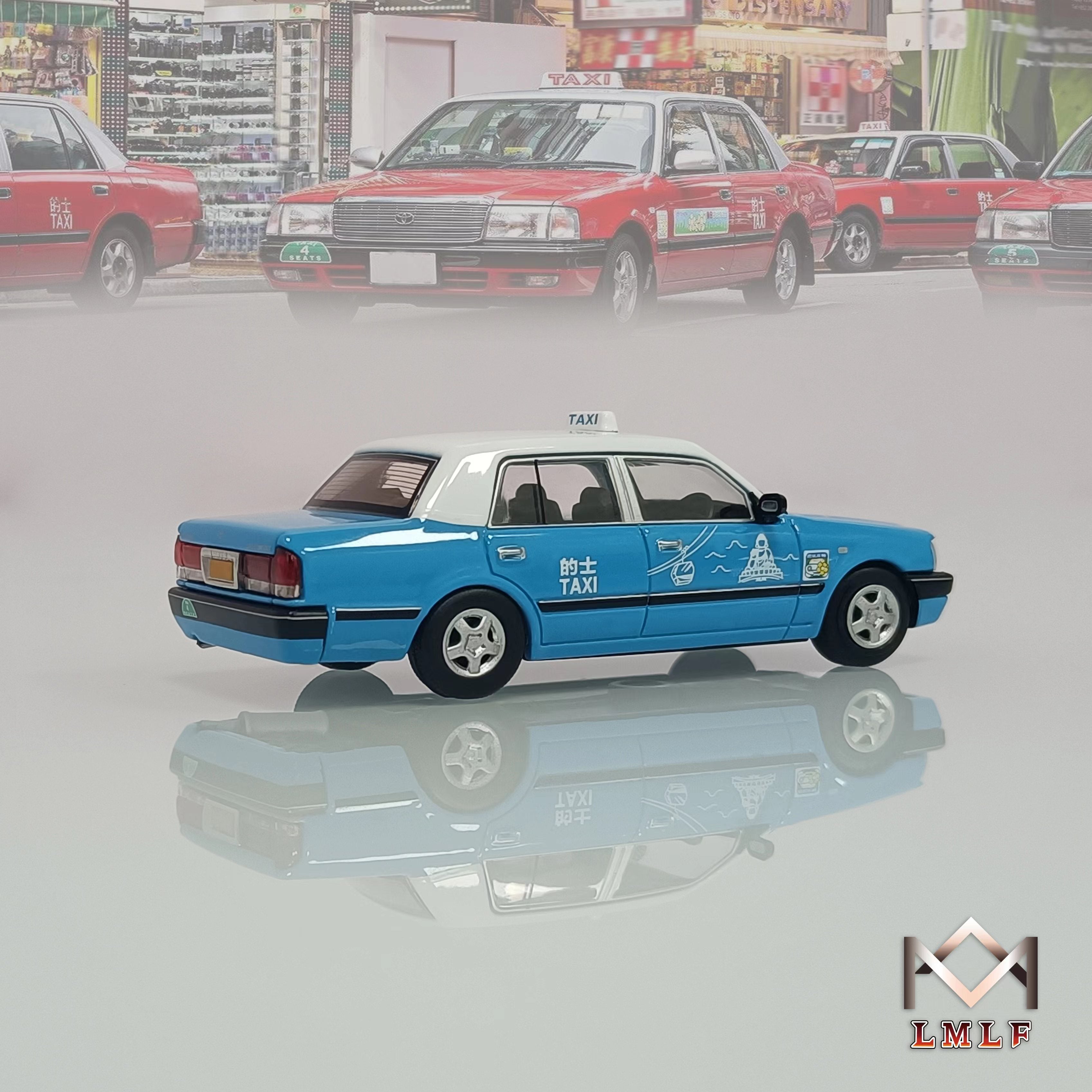 LMLF Model 1:64 Toyota Crown Hong Kong Taxi (3 Colours) – Horizon