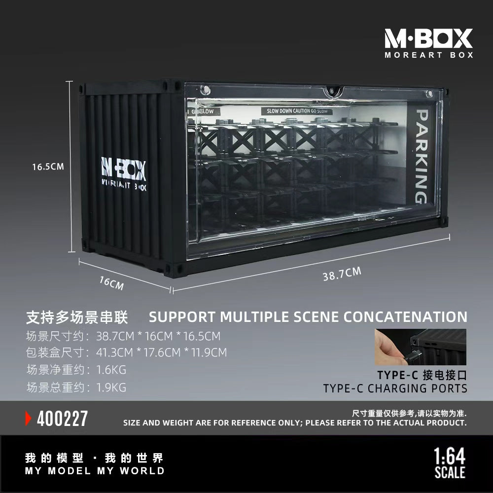 [Preorder] MBOX 1:64 CONTAINER UNDERGROUND PARKING GARAGE SCENE-VERSION C MB400227