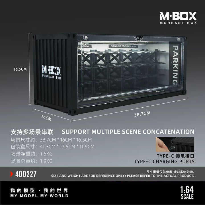 [Preorder] MBOX 1:64 CONTAINER UNDERGROUND PARKING GARAGE SCENE-VERSION C MB400227