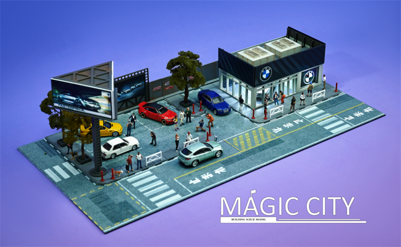 Magic City 1:64 Diorama BMW Showroom 110067